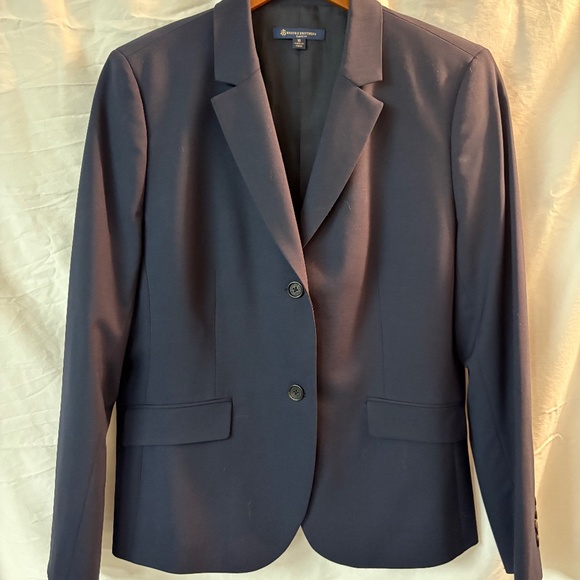 Brooks Brothers Classic Fit Ladies Wool Navy Blazer Sz 16 - Picture 1 of 6